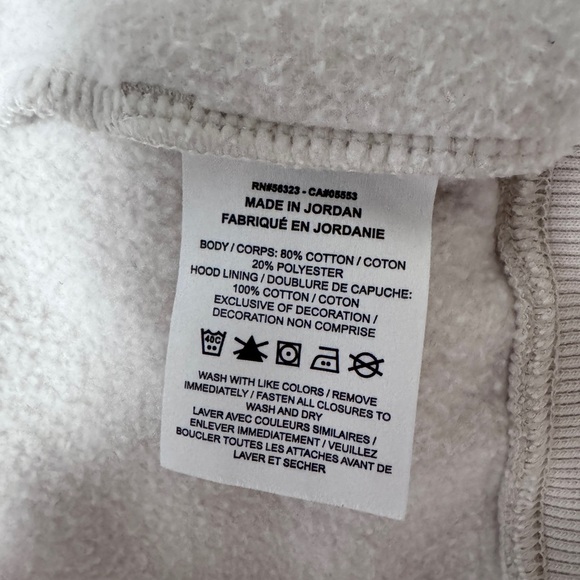 Nike Womens Phoenix Fleece Full Zip Hoodie Size XS Oversized Cream Jacket - Picture 5 of 9